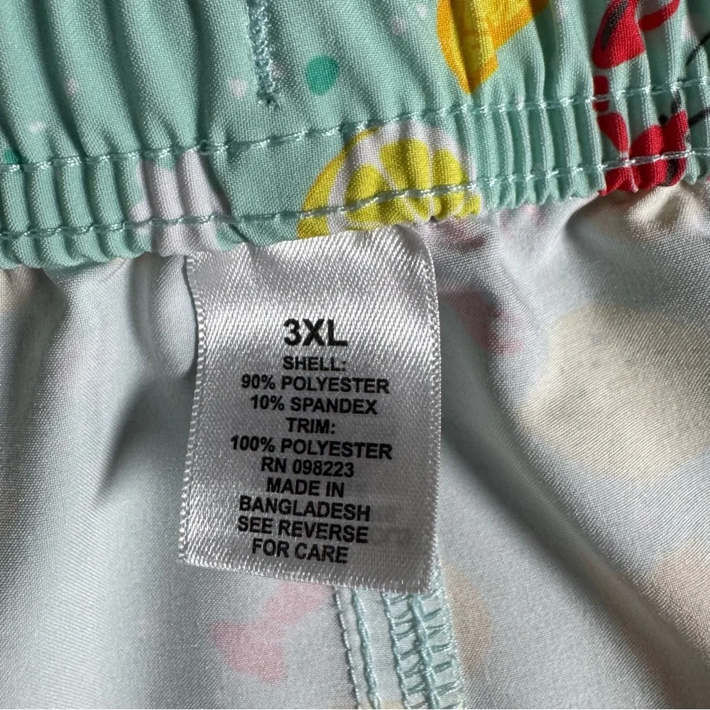 Magellan Lobster Lemon Swim Trunks 3XL Coastal Beach Vacation Seafood Shorts